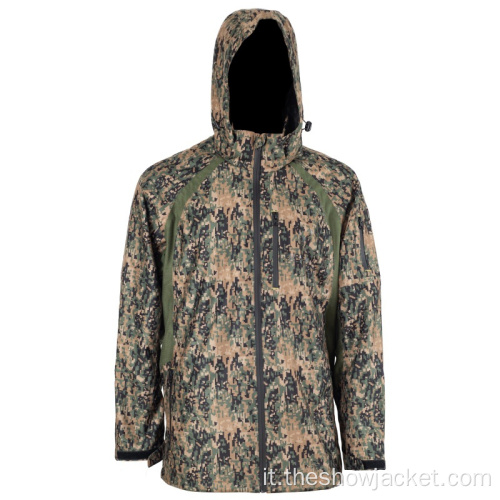 Giacca mimetica personalizzata all'ingrosso per giacche outdoor da uomo
